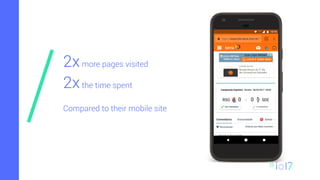 2xmore pages visited
2xthe time spent
Compared to their mobile site
 
