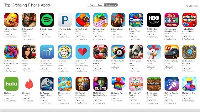 (top grossing apps)