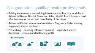 Building health literacy skills with health professionals V2.pptx