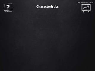 Performance People
Characteristics
Why Need
High Performance Culture
 