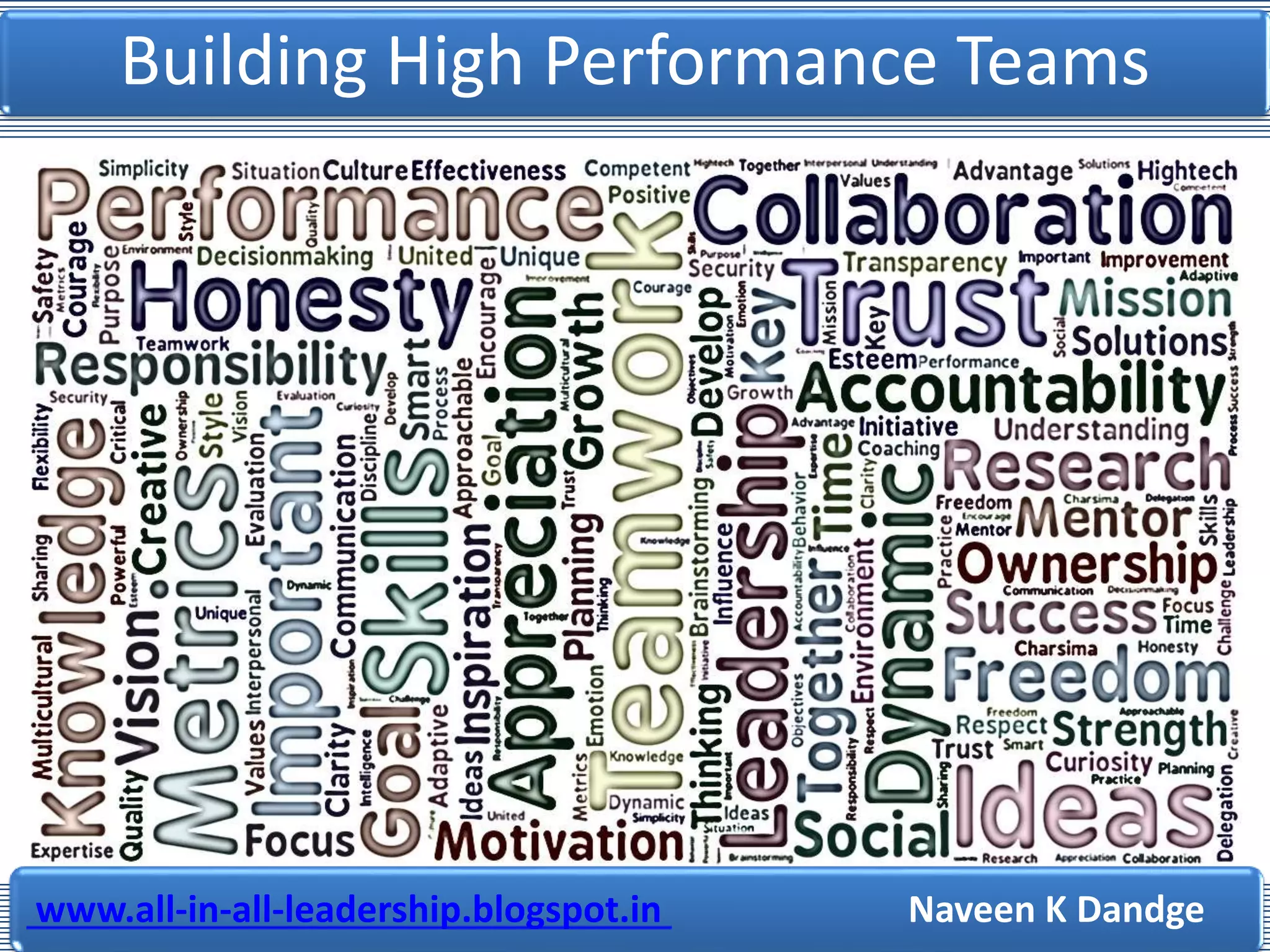 Building High Performance Teams | PPTX