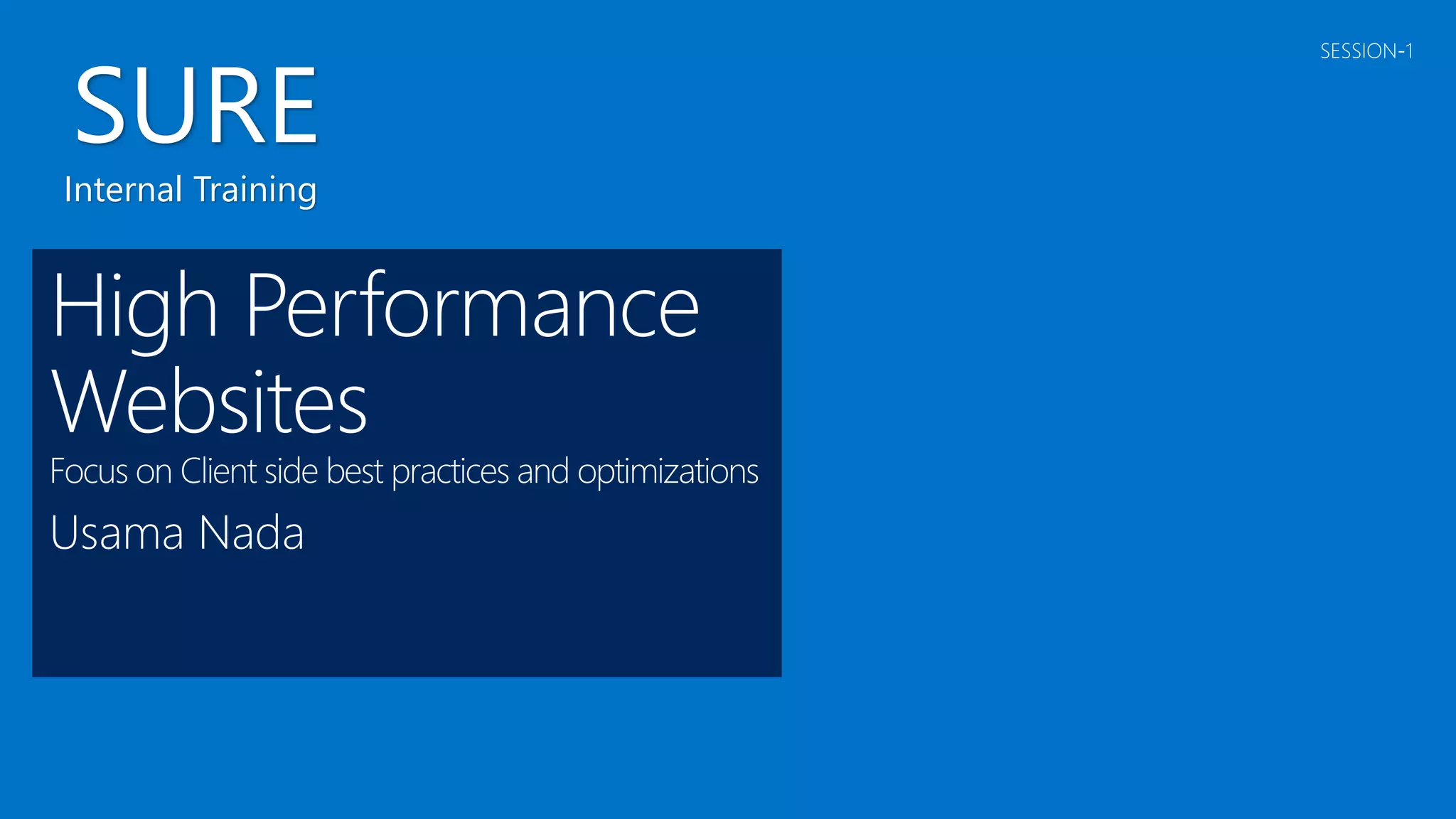 Giving Users THE Best Experience 
 