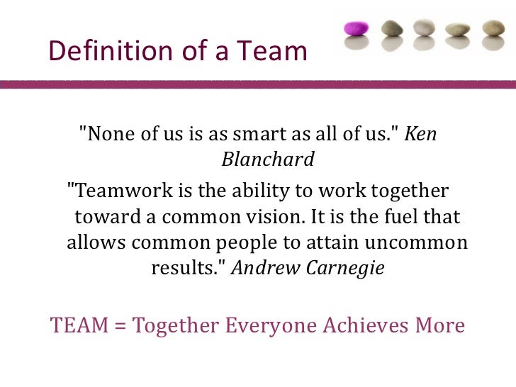 ability to work in a team
