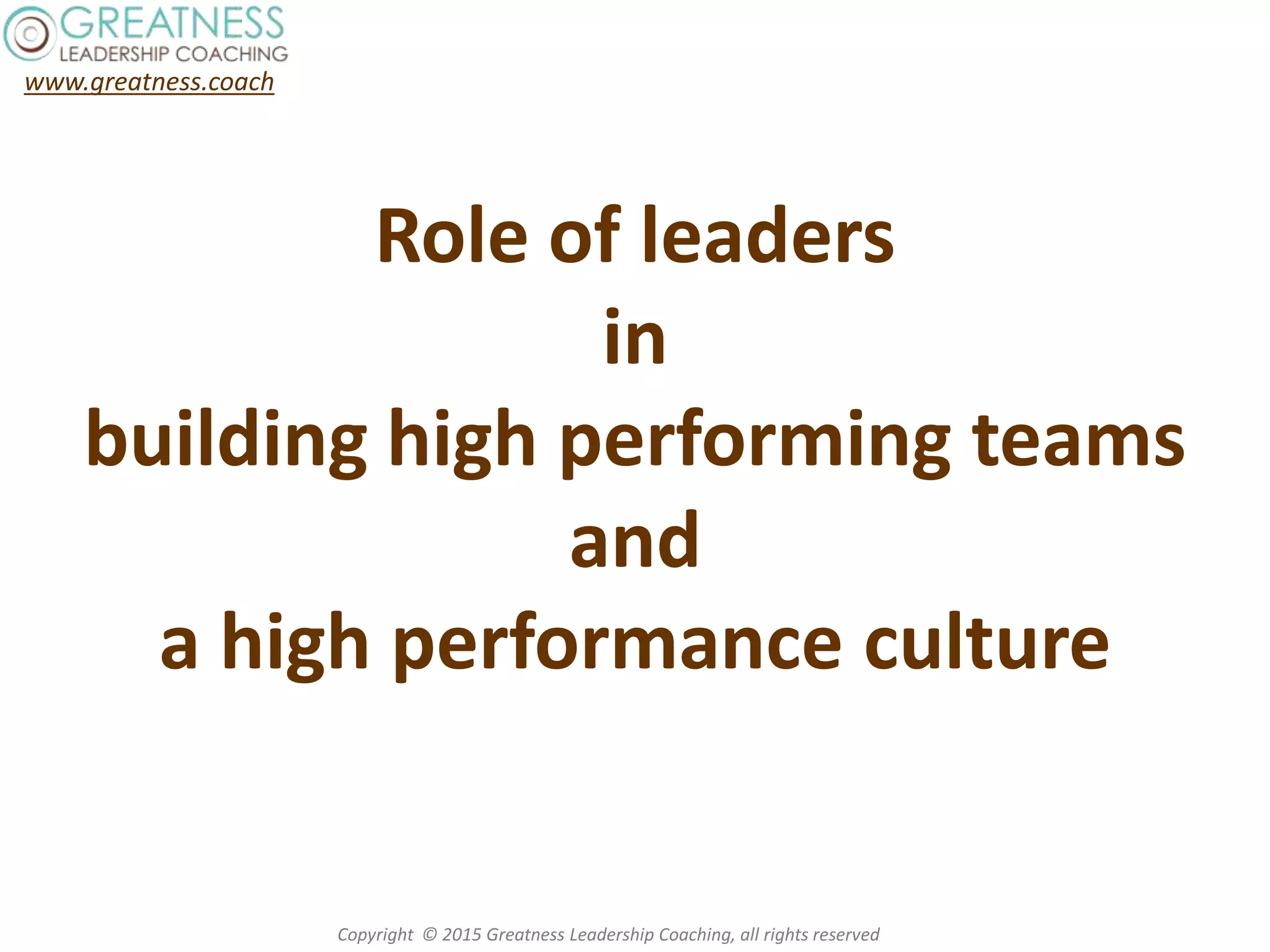 Building High Performing Teams | PPT