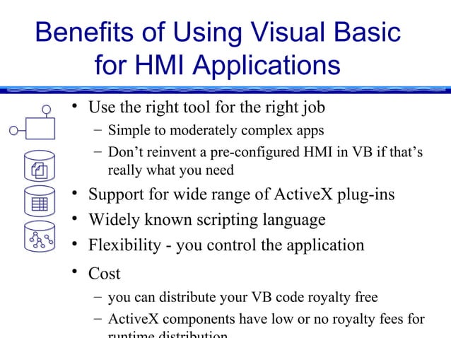 Building HMI with VB Tutorial [1998] | PPT