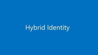 Hybrid Identity
 