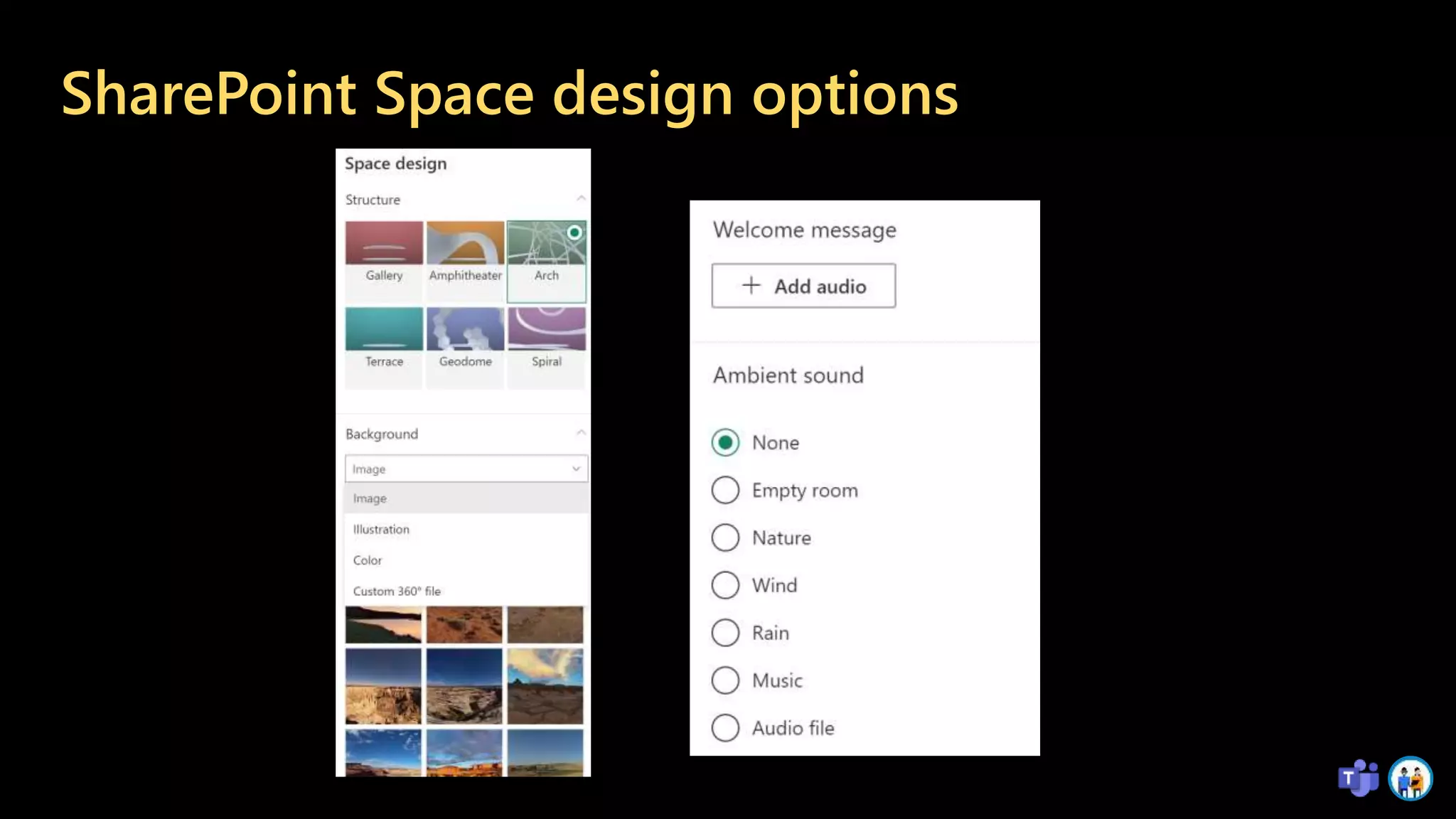 SharePoint Space design options
 