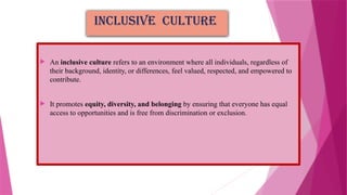 Building inclusive school culture tawheed parvaiz bhat | PPTX