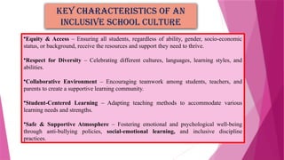 Building inclusive school culture tawheed parvaiz bhat | PPTX