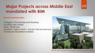 Major Projects across Middle East
mandated with BIM
Masdar Headquarters
Category: City Headquarter Building
Location: Abu ...