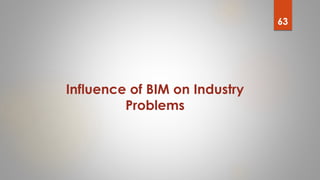 Influence of BIM on Industry
Problems
63
 
