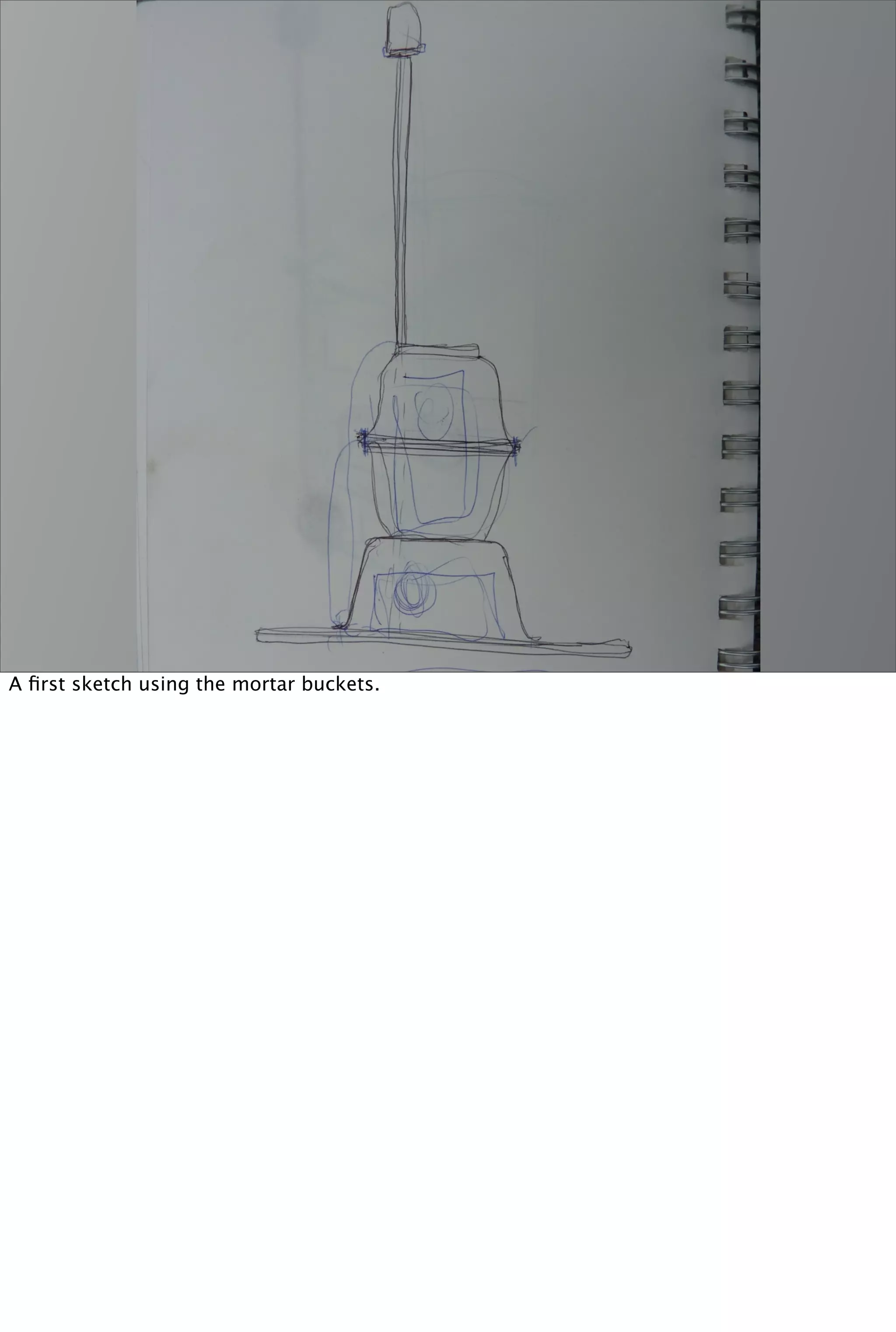 A ﬁrst sketch using the mortar buckets.
 