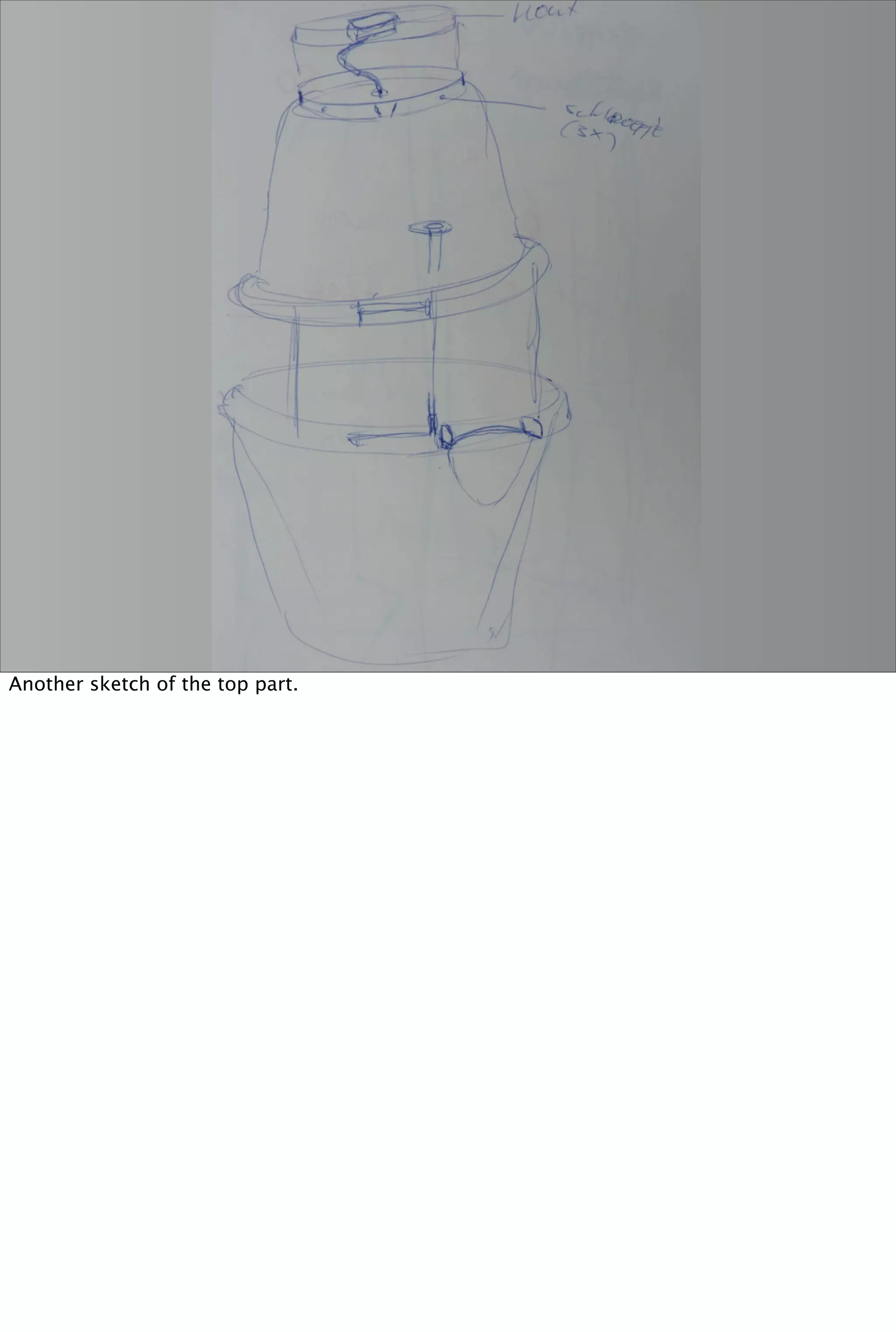 Another sketch of the top part.
 