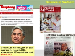 Building institutional research capacity for integrated approaches: An example from Vietnam