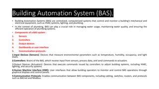 Bas Electrical System Interface Plumbing Building Intelligent,Technology | PDF