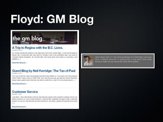 Floyd: GM BlogFloyd: GM Blog
 