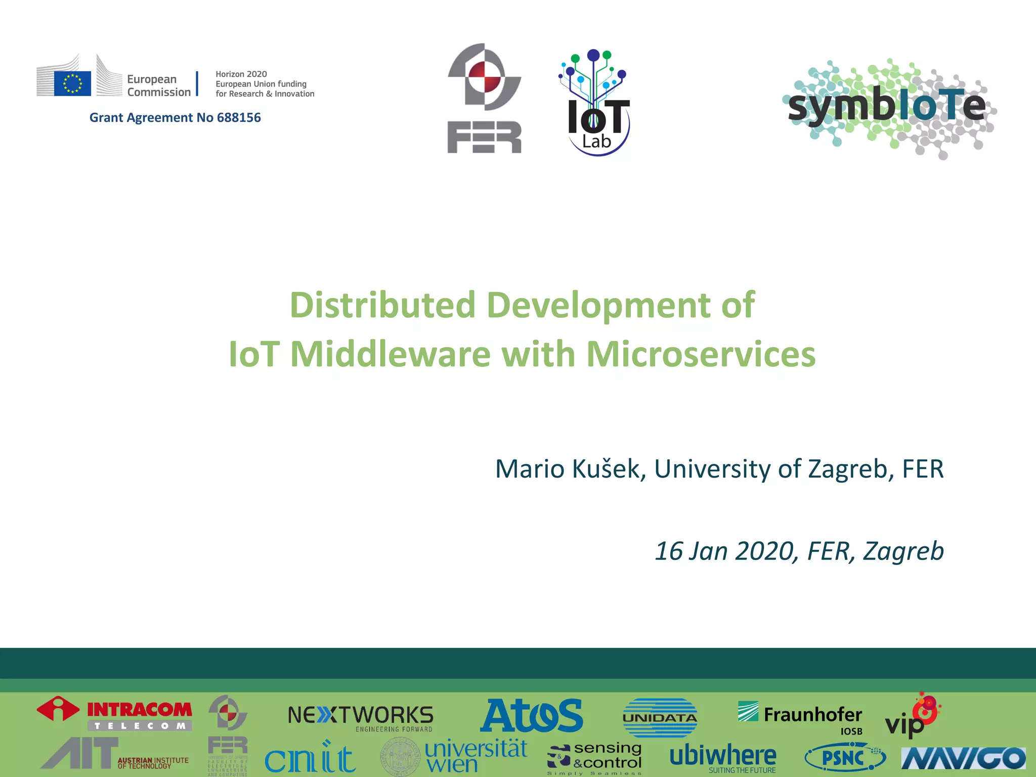 Distributed Development of IoT Middleware with Microservices | PPT