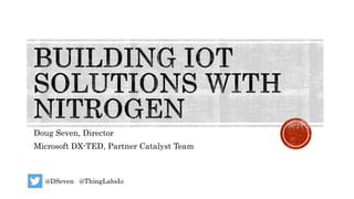 Doug Seven, Director
Microsoft DX-TED, Partner Catalyst Team
@DSeven @ThingLabsIo
 