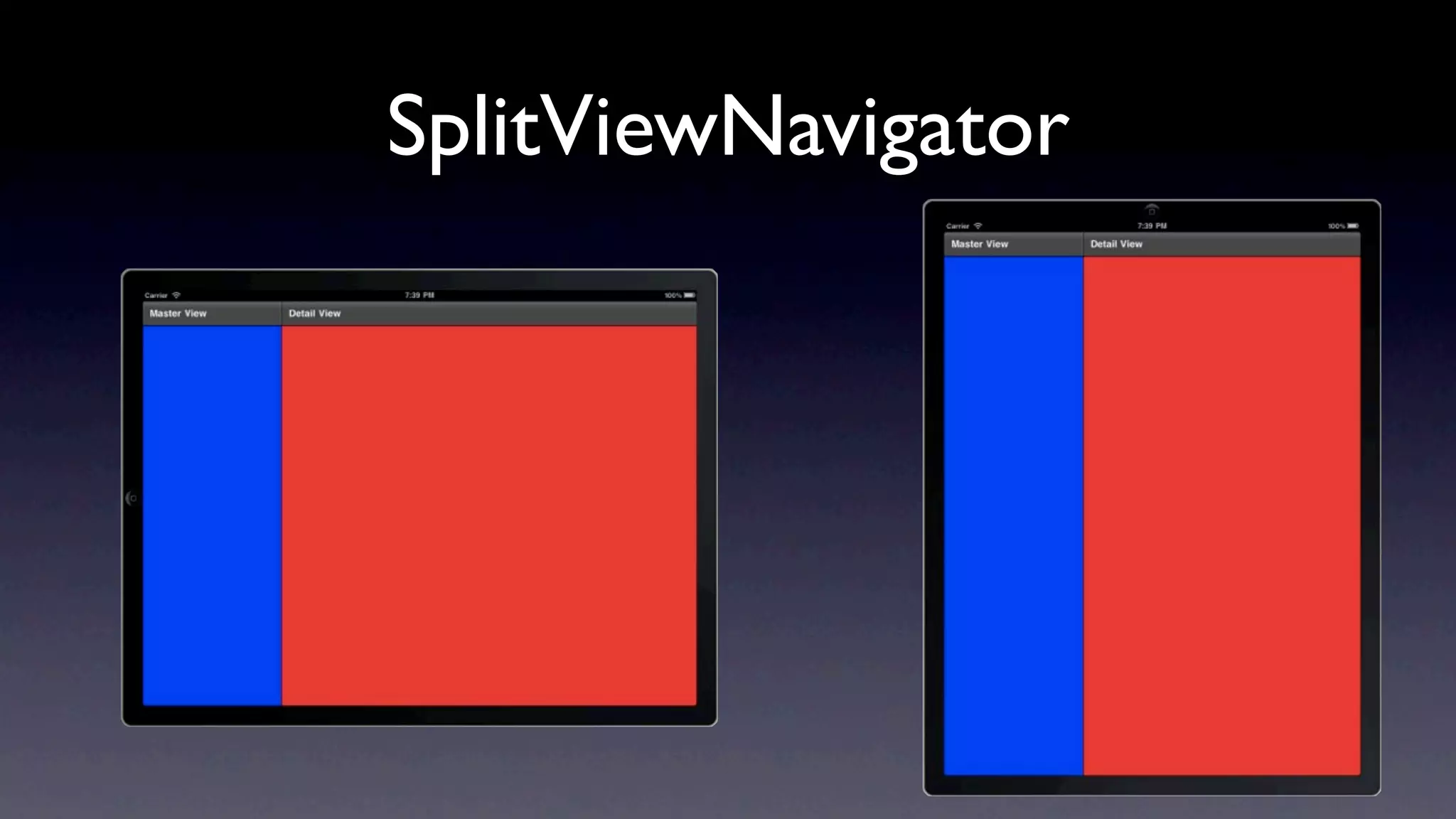 SplitViewNavigator
 
