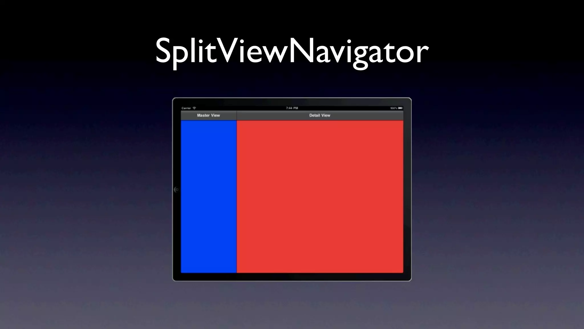 SplitViewNavigator
 