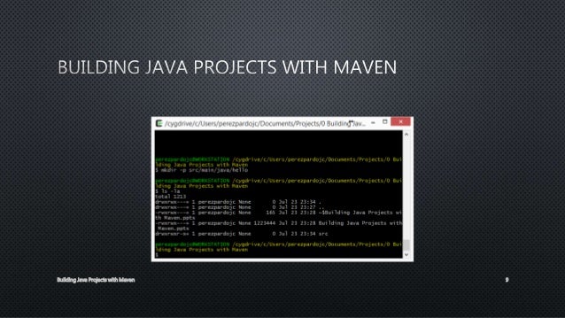 Building java projects with maven