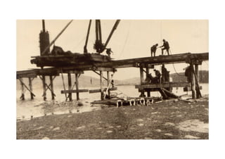 Knysna: Building the railway bridges 1927-8
