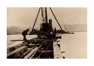 Knysna: Building the railway bridges 1927-8