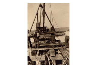 Knysna: Building the railway bridges 1927-8