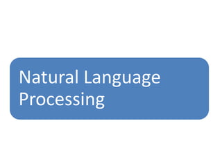 Natural Language
Processing
 
