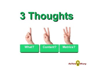 3 Thoughts 
