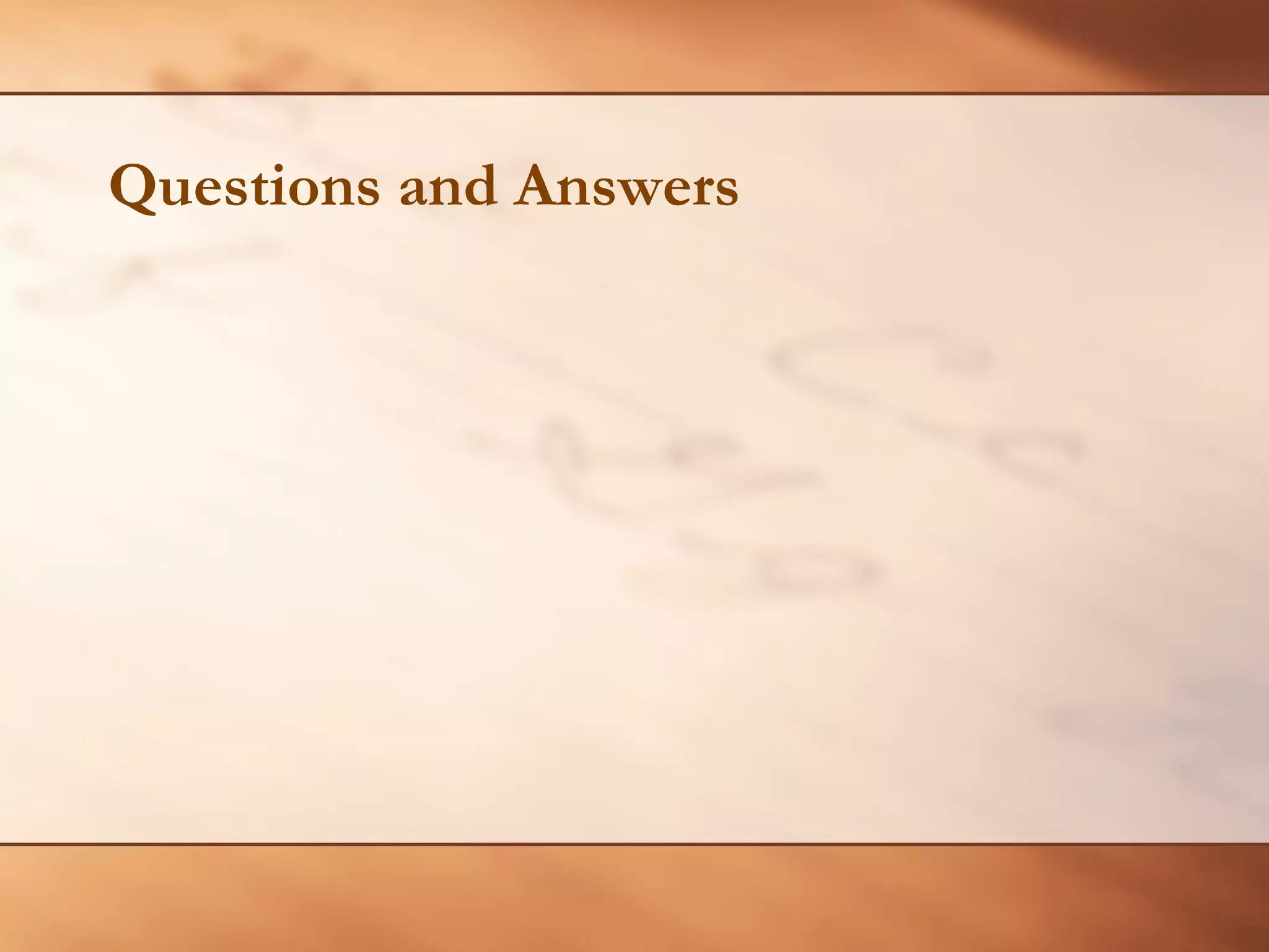 Questions and Answers 