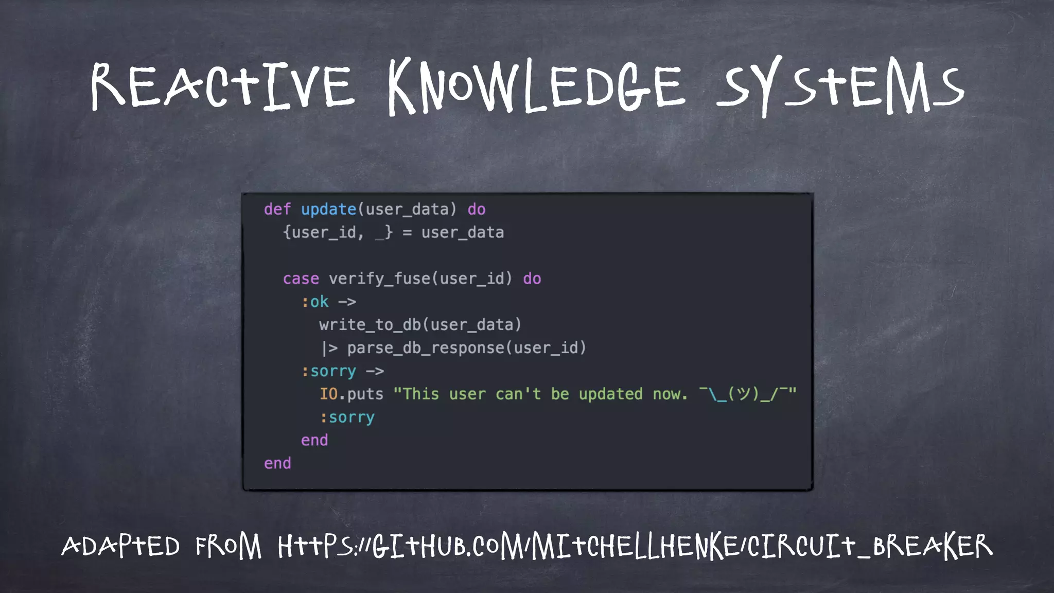 Reactive Knowledge Systems
Adapted from https://github.com/mitchellhenke/circuit_breaker
 