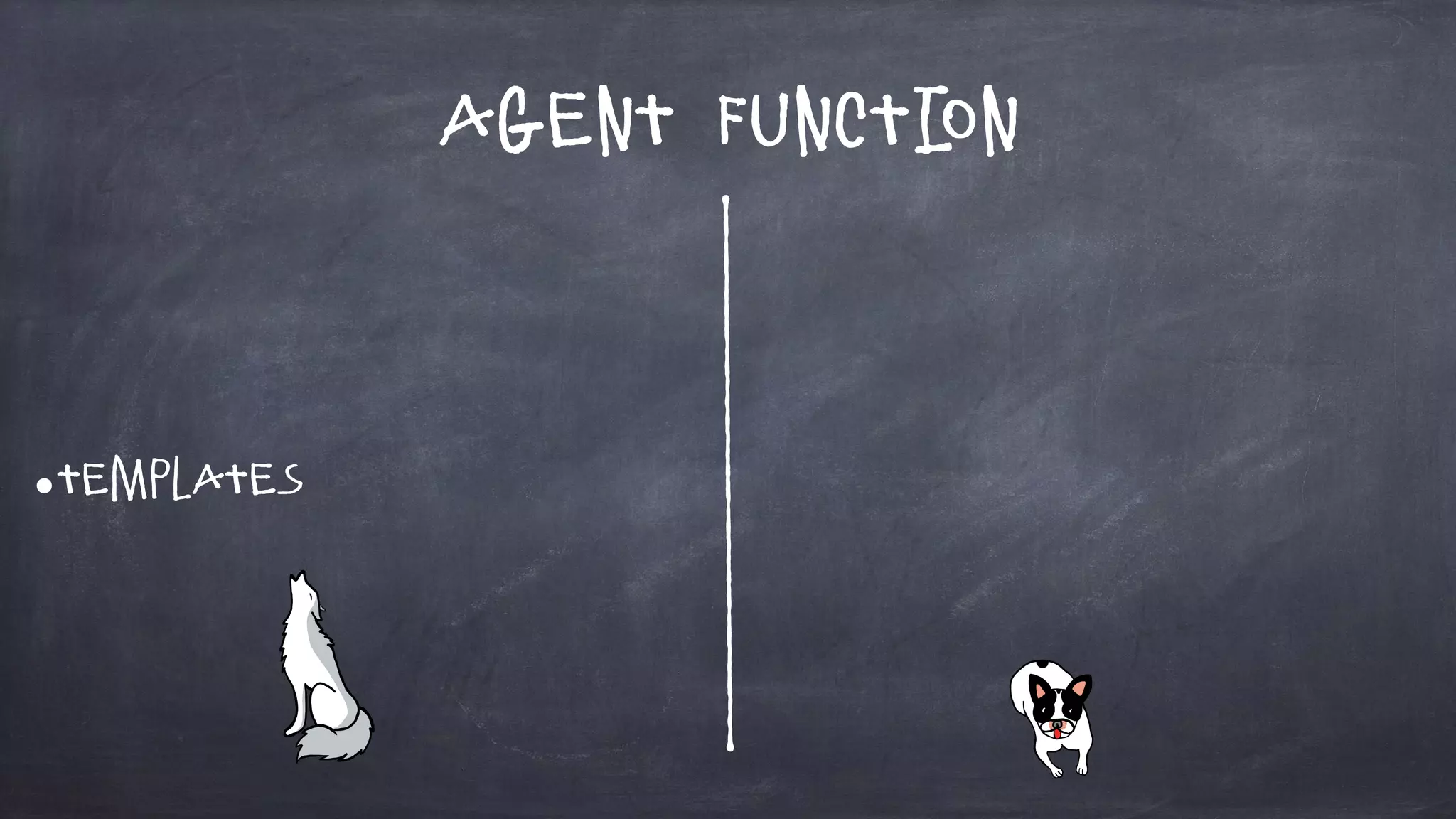 Agent Function
•Templates
 