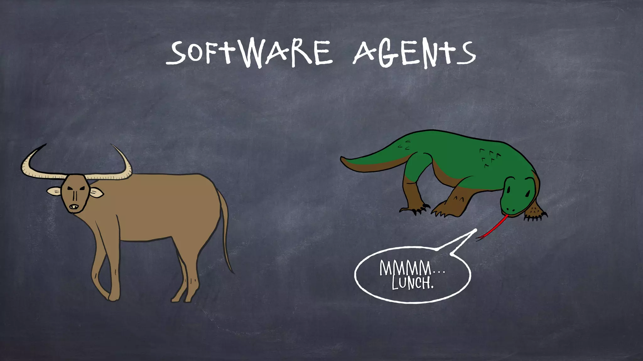 Software Agents
Mmmm…
Lunch.
 