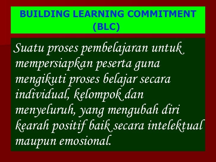 Building Learning Commitment