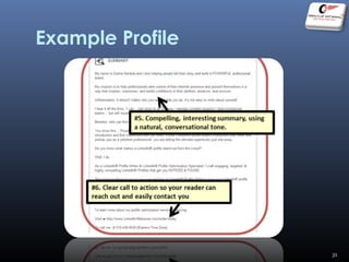 Example Profile
31
 