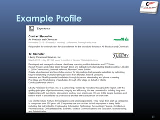 Example Profile
33
 