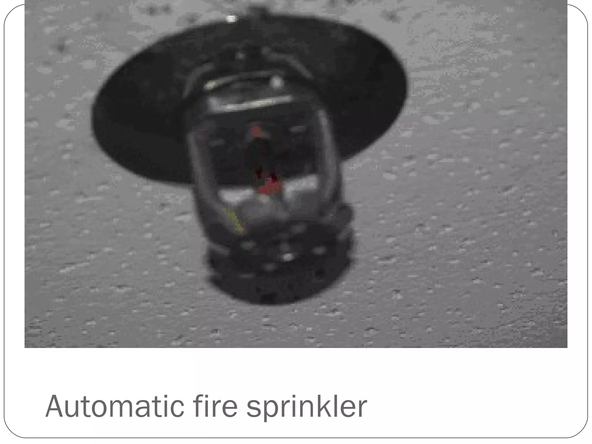 Automatic fire sprinkler  