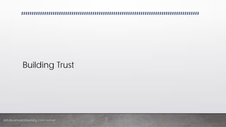 InfoBusinessUniversity.com/email
Building Trust
 