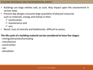 Building materials and environmental impact | PDF