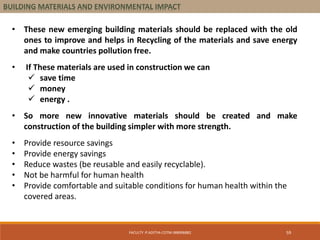 Building materials and environmental impact | PDF