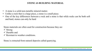 Building Materials & Construction Module-1 Building Materials | PDF