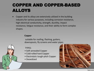 BUILDING MATERIALS CONSTRUCTION SPECIFICATION MATERIALS.pptx