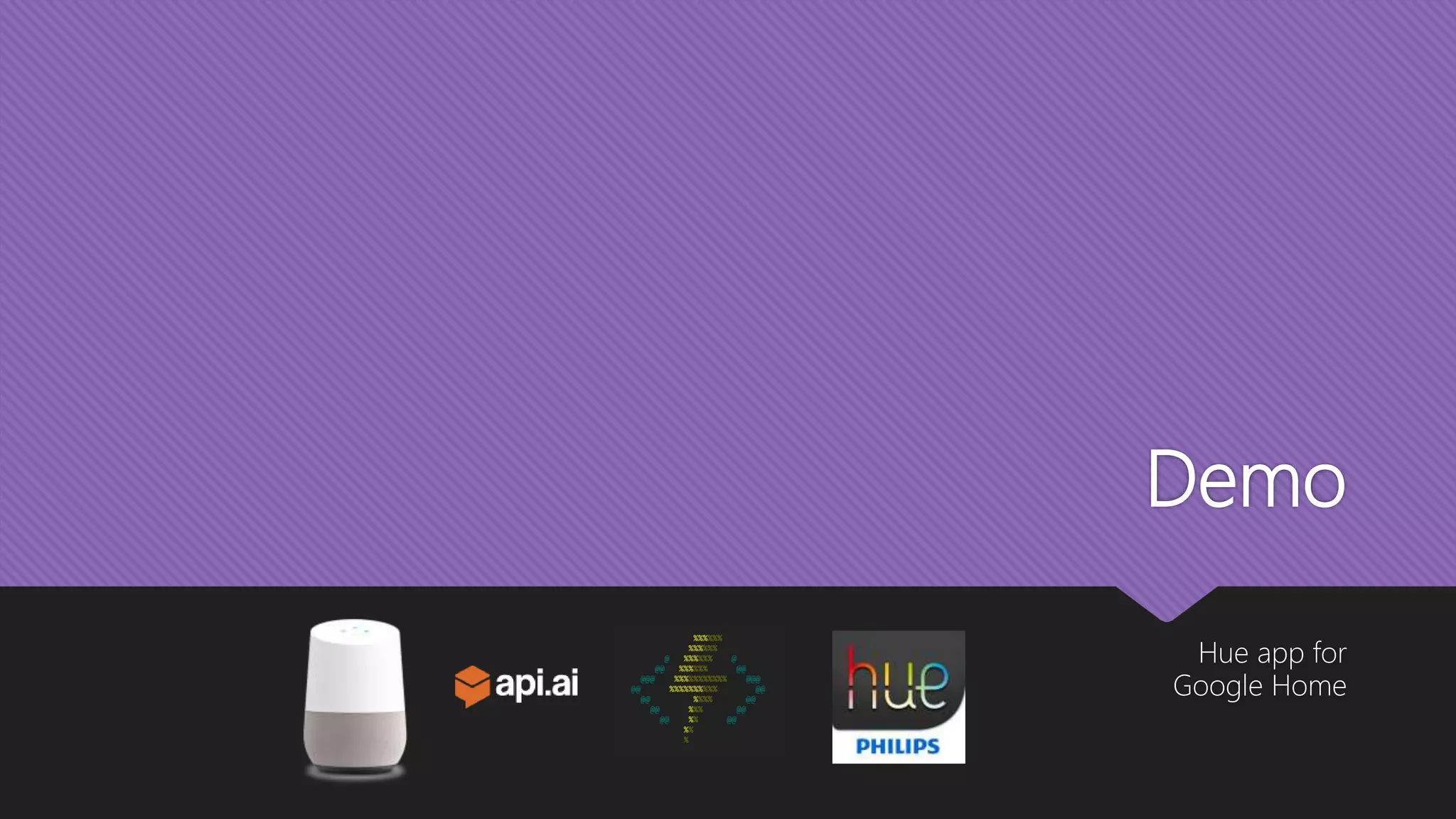 Demo Hue app for Google Home 