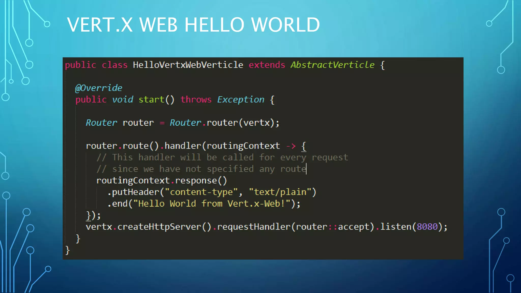 VERT.X WEB HELLO WORLD
 