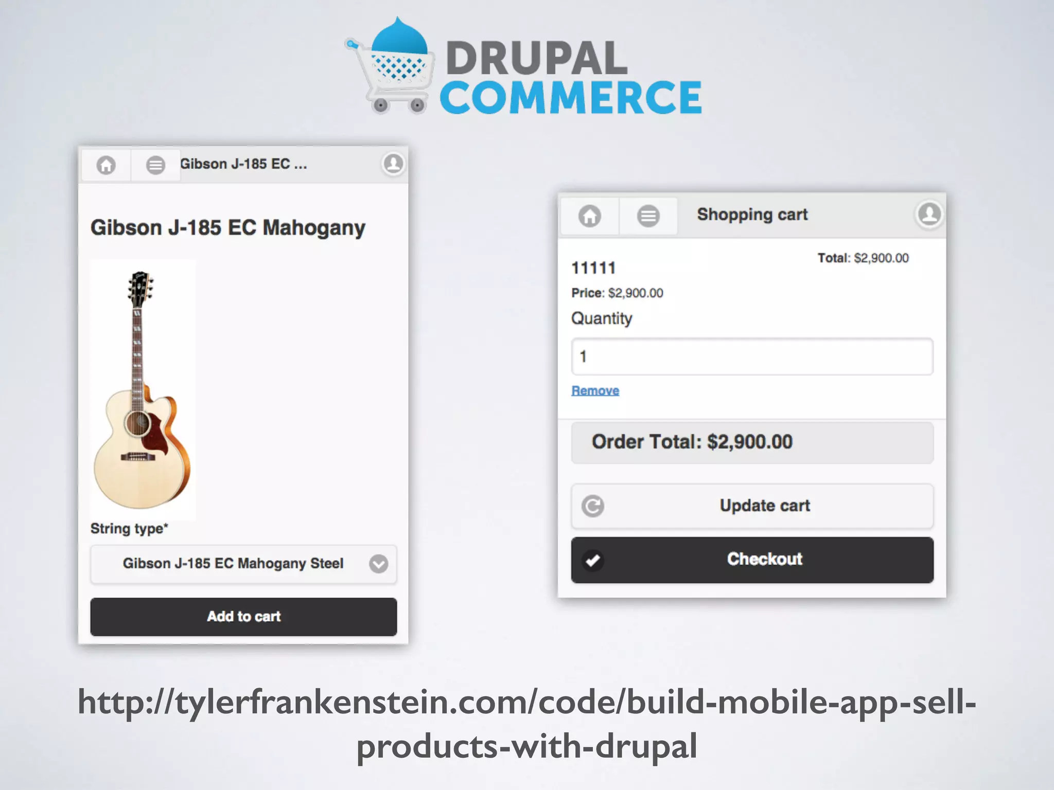 http://tylerfrankenstein.com/code/build-mobile-app-sell-products- 
with-drupal 
 