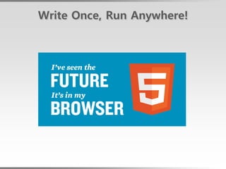 Write Once, Run Anywhere!
 