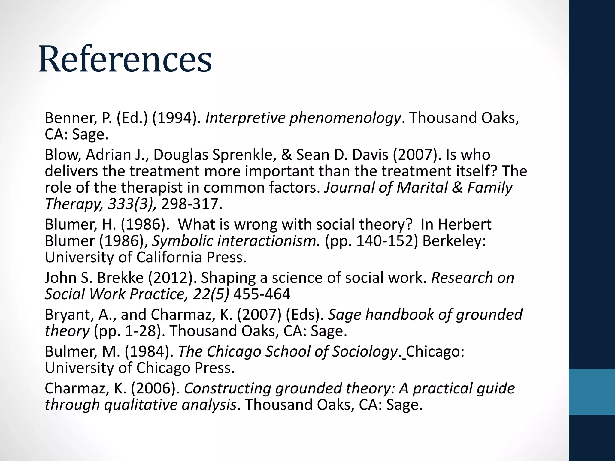 Discussion 
• What do you think? 
• Social Work Specific? 
• The Undefined Alternative 
• Post-Positivistic 
• A definition of science that excludes the scientific 
method? 
• Non-reflective? 
• Non-experiential 
• Lack of transparency about values? 
 