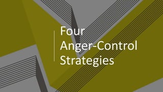 Four
Anger-Control
Strategies
 