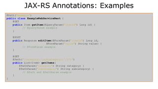 Settings: JPA and POJO
181
 